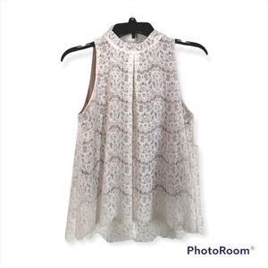 Love, Fire Lace Sleeveless Top
